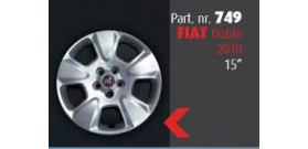 Borchia copri ruota per FIAT Doblò 2010 misura 15"  Copricerchi Copriruota