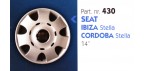 Borchia copri ruota per SEAT IBIZA-CORDOBA misura 14"