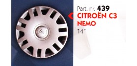 Borchia copri ruota per CITROEN C3-NEMO misura 14" Copricerchi Copriruota