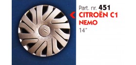 Borchia copri ruota per CITROEN C1-NEMO misura 14" Copricerchi Copriruota 