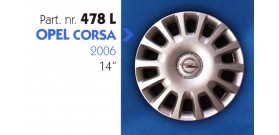 Borchia copri ruota per OPEL CORSA misura 14"