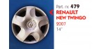 Borchia copri ruota per RENAULT NEW TWINGO misura 14"