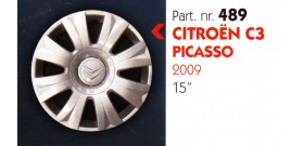 Borchia copri ruota per CITROEN C3-PICASSO misura 15" Copricerchi Copriruota