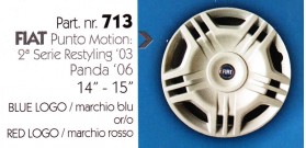 Borchia copri ruota per FIAT PUNTO misura 14-15"