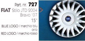 Borchia copri ruota per FIAT STILO/BRAVO misura 15"