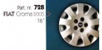 Borchia copri ruota per FIAT CROMA 2005 misura 16"