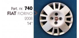 Borchia copri ruota per FIAT FIORINO 2008 misura 14"