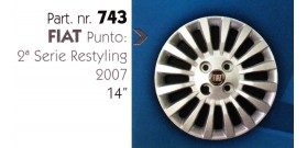 Borchia copri ruota per FIAT PUNTO misura 14"